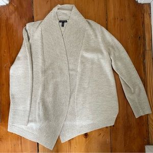 Eileen Fisher Wool/Yak/Alpaca Oatmeal color Cardigan